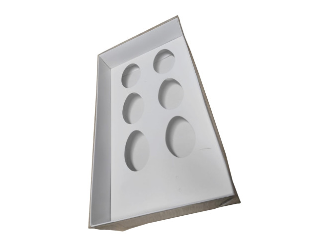 Caixa para Ovo de Colher 6x50gr 27x15x5 BRANCO Tampa PET Com 10