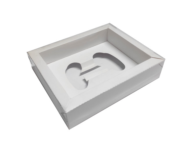 Caixa Moldura para Joystick BWB 9661 BRANCO 18,5x15x4 Tampa PET Com 10