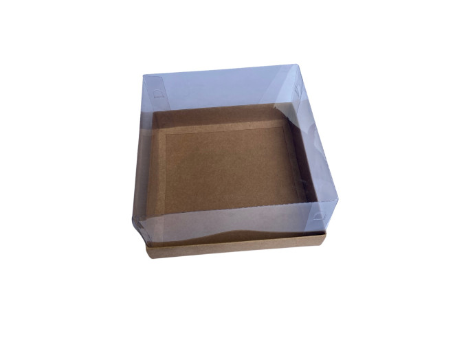 Caixa para Presente 17x17x9 KRAFT Corpo PET Com 10