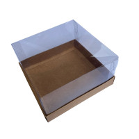 Caixa para Presente 17x17x9 KRAFT Corpo PET Com 10