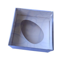 Caixa para Ovo de Colher 350gr 17x17x9 BRANCO Tampa PET Com 10