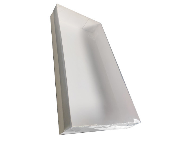 Caixa para Doces 35x17,5x5 BRANCO Tampa PET Com 10