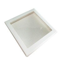 Caixa para Presentes Visor PET 19x19x5 BRANCO  Com 10