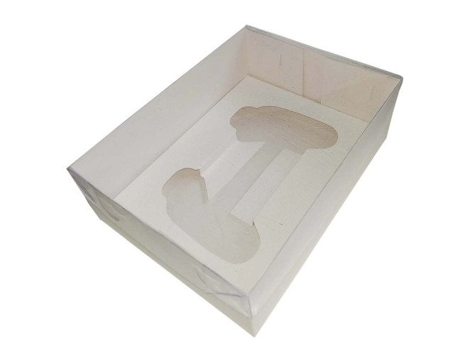 Caixa para Joystick Grande BWB 9814 BRANCO Tampa PET 20x15x6 com 10