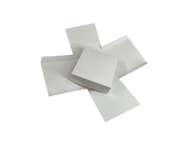 Caixa Explosão Mini Bolo 12x12x12 BRANCO Com 10