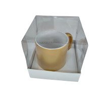 Caixa para Caneca 12x12x12 BRANCO Com Berço Corpo PET Com 10