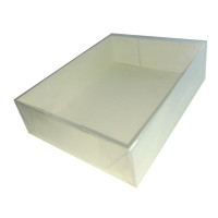 Caixa para Presente BRANCO Tampa PET 15x12x4 Com 10