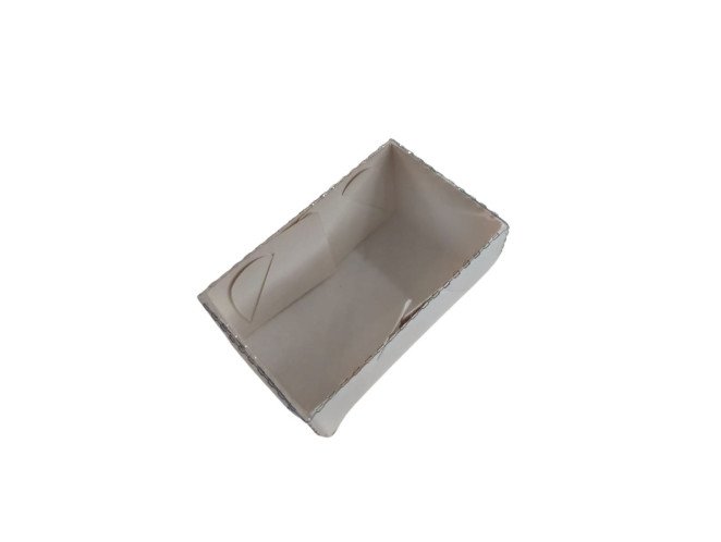 Caixa para 02 Doces BRANCO Tampa PET 7,5x4,5x4 Com 10