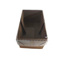 Caixa para 02 Doces KRAFT Tampa PET 7,5x4,5x4  Com 10