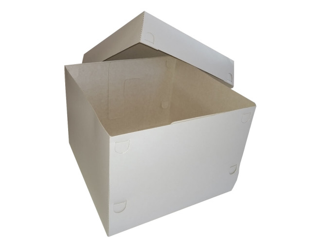 Caixa para Bolo 20x20x15 BRANCO com 05