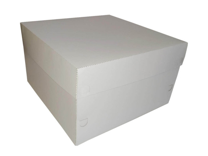 Caixa para Bolo 25x25x15 BRANCO Com 10