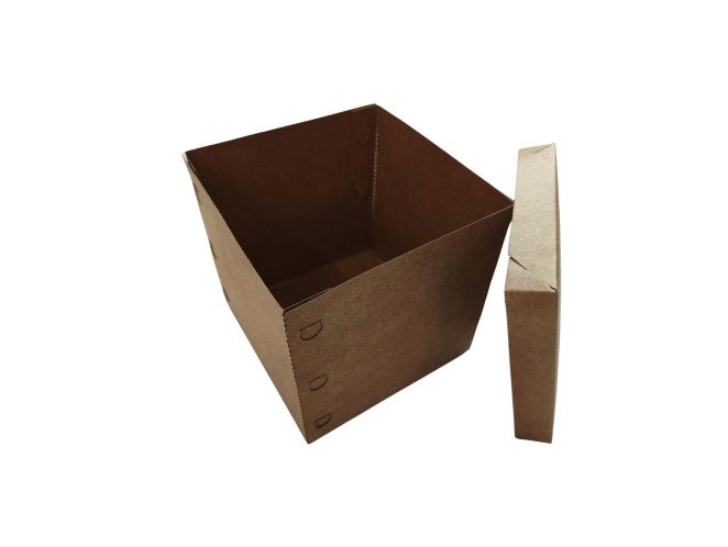 Caixa para Panetone Mini Bolo 500gr 15x15x18 KRAFT Com 10