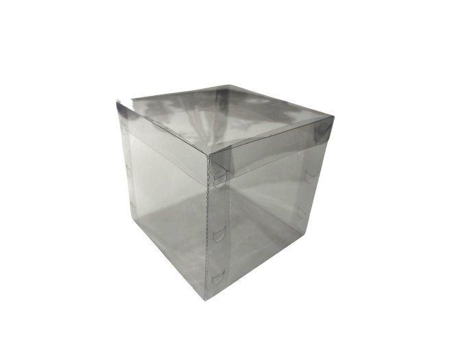 Caixa para Bolo Pequeno 15x15x15 Transparente Com 10