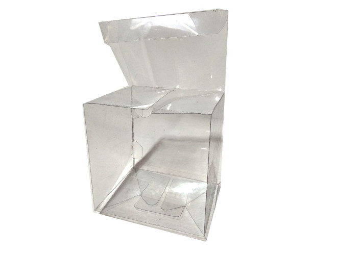 Caixa para caneca 11x9,5x11 Transparente Tampa Fixa Com 10