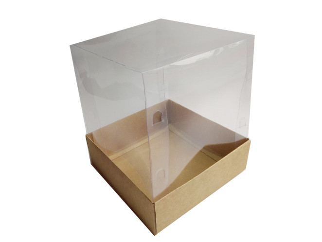 Caixa para Caneca 12x12x12 KRAFT Corpo PET Com 10