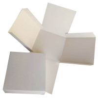 Caixa Explosão Mini Bolo 12x12x12 BRANCO Com 10