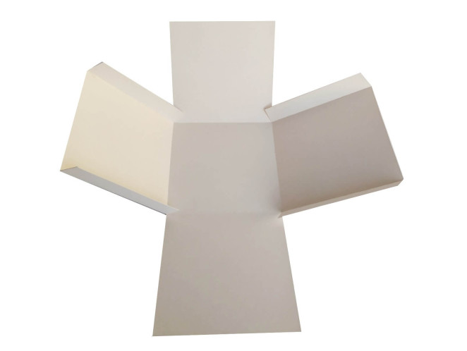 Caixa Explosão Mini Bolo 12x12x12 BRANCO Com 10