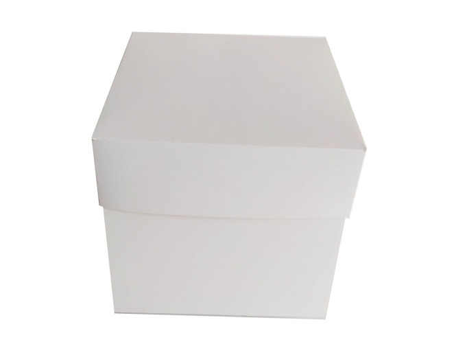 Caixa Explosão Mini Bolo 12x12x12 BRANCO Com 10