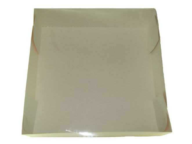 Caixa para Bolo 35x35x10 BRANCO Tampa PET Com 05