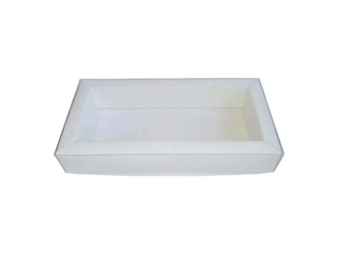 Caixa Moldura 23x10,5x4 BRANCO Tampa PET Com 10