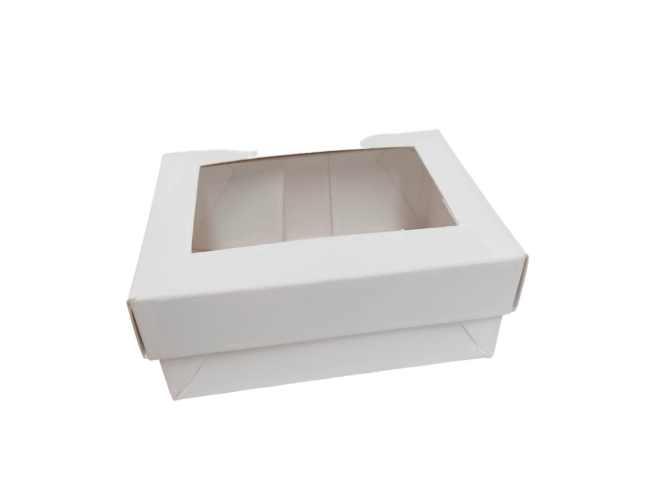 Caixa para Presente 11x8x4,5 BRANCO Visor PET Com 10