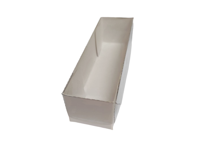 Caixa para 04 Doces 16x4x4 BRANCO Tampa PET Com 10