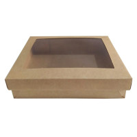 Caixa para Presente Visor PET 19,5x15x4,5 KRAFT Com 10