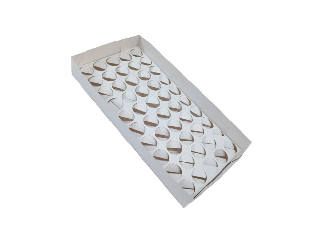 Caixa para 50 Doces com Berço 35x17,5x5 BRANCO Com 10
