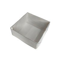 Caixa para Sabonete BRANCO Tampa PET 8x8x4  Com 10