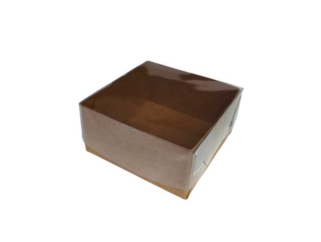 Caixa para Sabonete KRAFT Tampa PET 8x8x4 Com 10