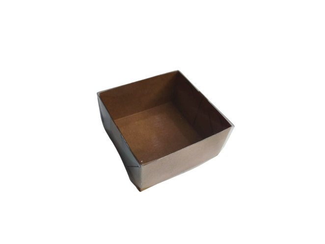 Caixa para Sabonete KRAFT Tampa PET 8x8x4 Com 10