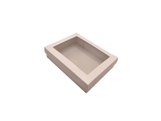 Caixa para Presente Visor PET 19,5x15x4,5 BRANCO Com 10