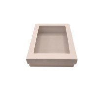 Caixa para Presente Visor PET 19,5x15x4,5 BRANCO Com 10