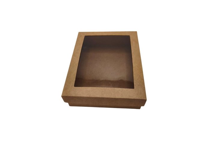 Caixa para Presente Visor PET 19,5x15x4,5 KRAFT Com 10