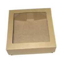 Caixa para Presente com Visor PET 11,5x11,5x4,5 KRAFT Com 10