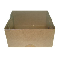 Caixa para Sabonete KRAFT Tampa PET 8x8x4  Com 10
