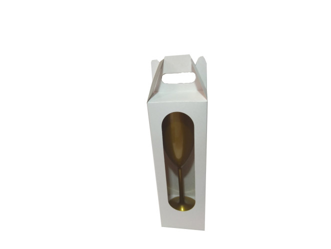 Caixa para Taça 7x7x21 BRANCO Com 10