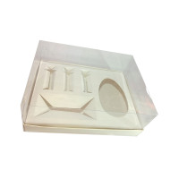 Caixa Monte seu Ovo de Colher 250gr 24x18,5x9 BRANCO Corpo PET Com 05