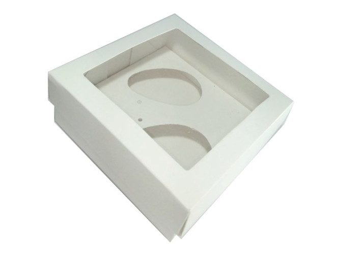 Caixa para Ovo de Colher 2x50gr 11,5x11,5x4,5 BRANCO Com 10