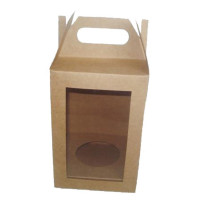 Caixa para Ovo de Páscoa 500/750gr Maleta com Berço 12x12x22 KRAFT Com 10