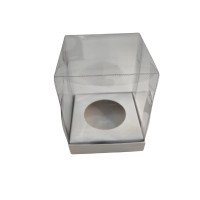 Caixa para Ovo de Páscoa 250gr 10X10X16,6 BRANCO Corpo PET Com 10