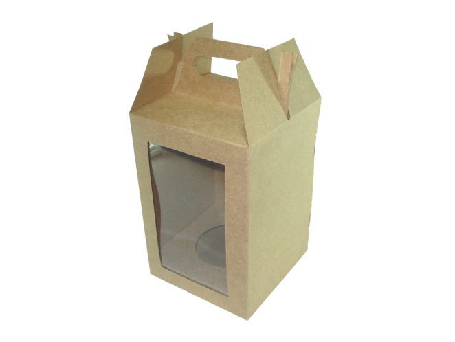 Caixa para Ovo de Páscoa 350gr Maleta com Berço 12x12x18 KRAFT Com 10