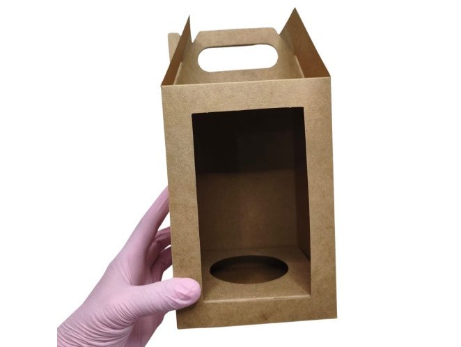 Caixa para Ovo de Páscoa 150gr Maleta com Berço 10x10x13 KRAFT Com 10