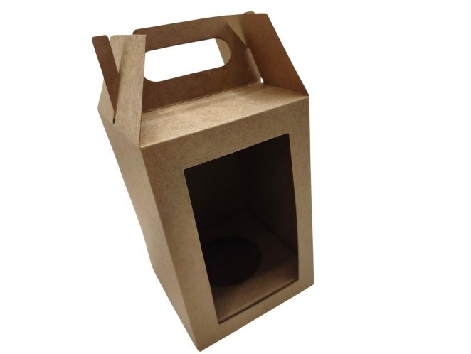 Caixa para Ovo de Páscoa 150gr Maleta com Berço 10x10x13 KRAFT Com 10