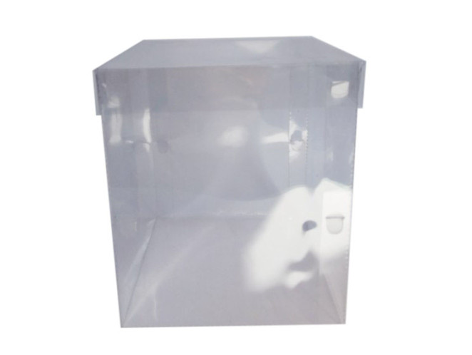 Caixa Transparente para Mini Bolo 13,5x13,5x15 Com 10