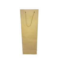 Sacola de Papel Kraft 12,5x8x37 Com 10