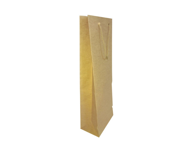 Sacola de Papel Kraft 12,5x8x37 Com 10