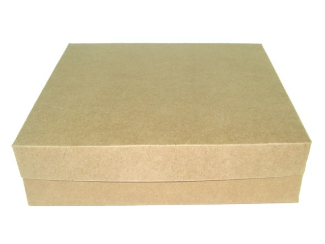 Caixa para Presente e Doce 25x25x5 KRAFT Com 10