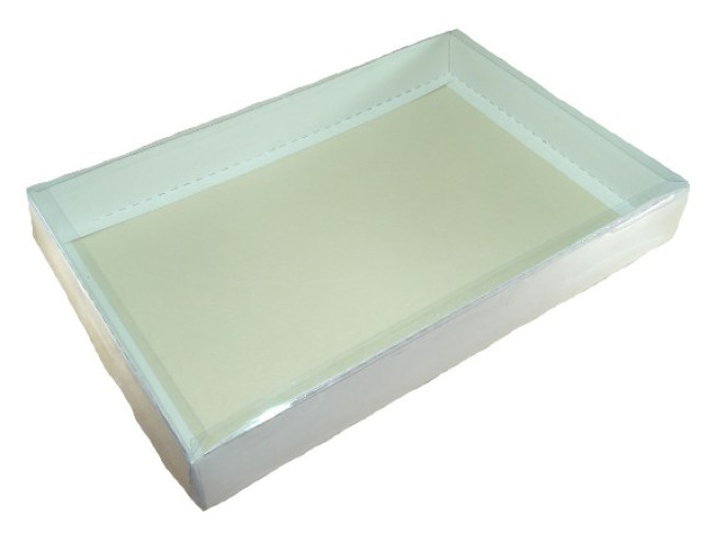 Caixa para Camisa 36x25x4 BRANCO Tampa PET Com 05