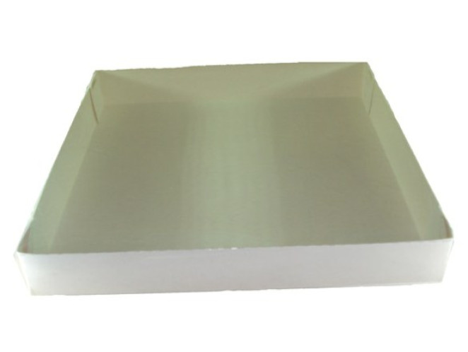 Caixa para Doces 35x35x5 BRANCO Tampa PET Com 10